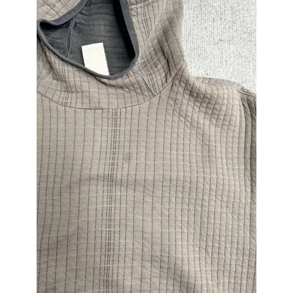 Nike Tech Pack Therma-FIT ADV Hoodie XL Olive Grey Waffle Knit‎ Pullover Mens